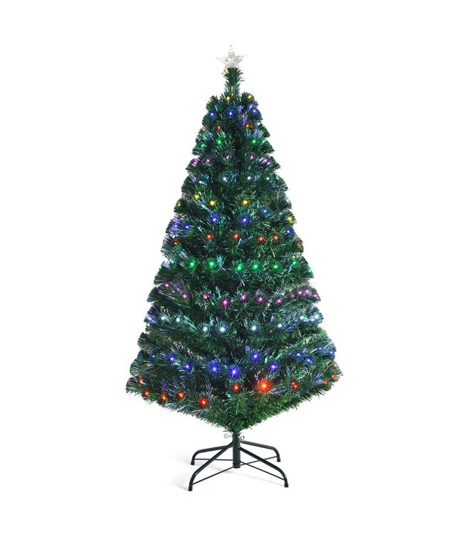 Coast Kunstkerstboom 150 cm - Glasvezel verlichting - 180 LED - 180 Takken - Groen