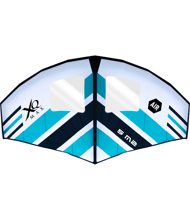 XQ Max Windsurf Wing - 5m2 - 200 x 345 cm - Met Draagtas - Blauw/Wit
