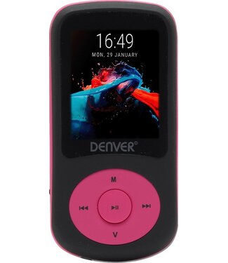 Denver Denver MP3 / MP4 Speler - 4GB - Incl. Oortjes - Uitbreidbaar tot 128GB - Voice Recorder - Dictafoon - MPG4094NR- Roze