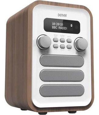 Denver Denver DAB Radio - Retro Radio - Bluetooth - DAB+/ FM Radio - Wit -  DAB49W