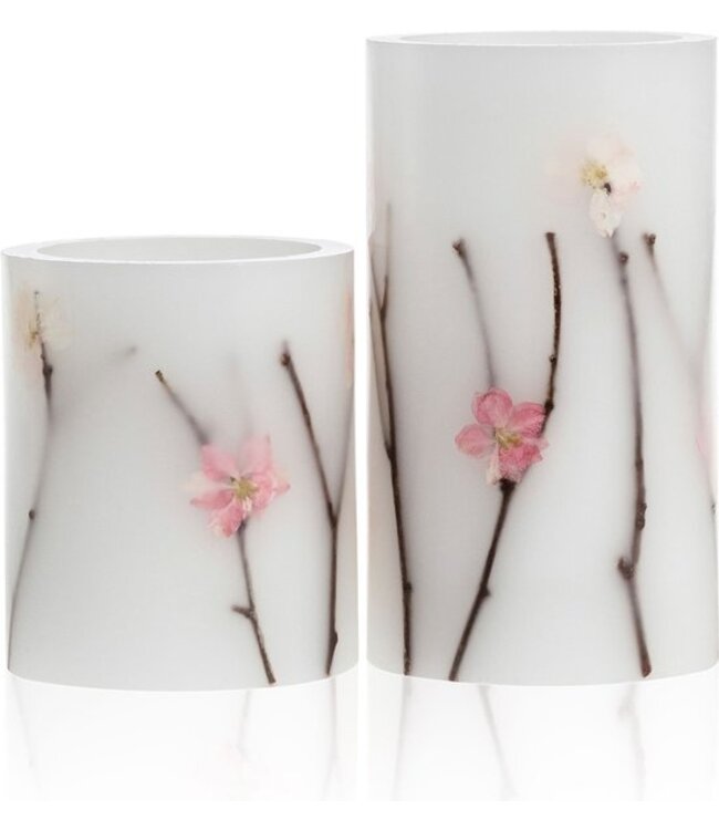Pauleen Shiny Blossom - Wax LED Kaarsen - Set van 2