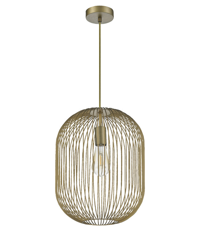 KARWEI Hanglamp - Messing kleur - Metaal - 30x40 cm