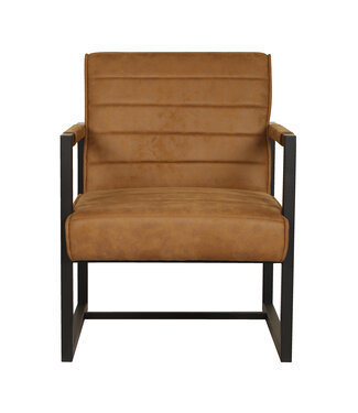 Gamma GAMMA Fauteuil - Cognac kleur - 74 x 77 x 60 cm