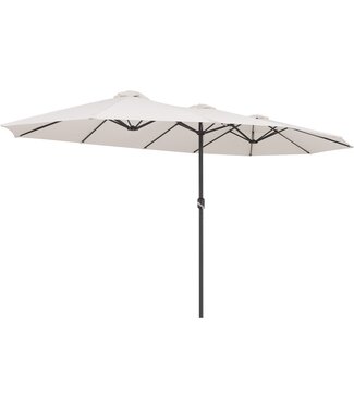 Kingsleeve Kingsleeve Dubbele Parasol - Crème - UV-bescherming 40+