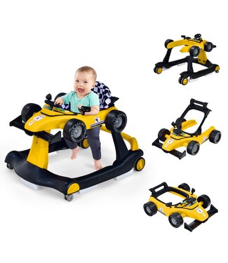 Coast Coast Loopwagen - 4-in-1 - Max. 15 - Geel / Zwart