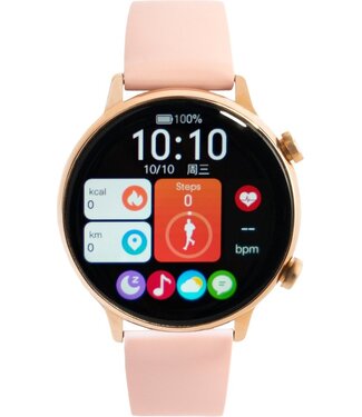 DARZ DARZ Ultra HD Pro Smartwatch - Smartwatch Dames - HD Touchscreen - Horloge - Stappenteller - Bloeddrukmeter - Saturatiemeter - Hartslag – Roze - iOS en Android