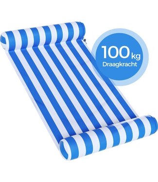 TRAVELLY Travelly - Luxe Waterhangmat - Hangmat - Luchtbed - Luchtmatras Zwembad - Waterspeelgoed - Water hangmat - Blauw