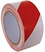 Perel Perel Signalisatietape, voor waarschuwings- en markeringstoepassingen, zelfklevend, op rol, rood/wit, 5 cm x 33 m