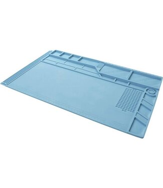 Velleman Velleman Silicone soldeermat, 550 x 350 mm, blauw