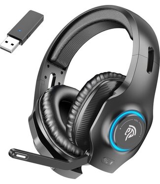 SMX SMX Draadloze Pro Gaming Headset 7.1 Virtual 3D surround met Microfoon - V2 - Noise Cancelling Headset - PS4/PS5/PC