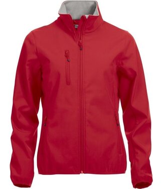 Clique Clique Basic Softshell Jas Dames Red maat XS