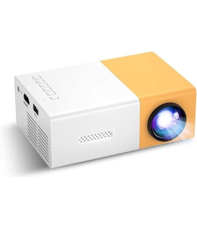 Mini Beamer-Geelachtig wit-Filmprojector voor buiten-Micro LED videobeamer met HDMI USB interface