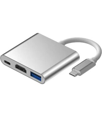 Merkloos USB-C Hub 3 in 1 (HDMI)