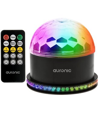 Auronic Auronic Roterende Discolamp - Discobal - LED - Afstandsbediening en Muziekgestuurd - Kinderen/Volwassenen