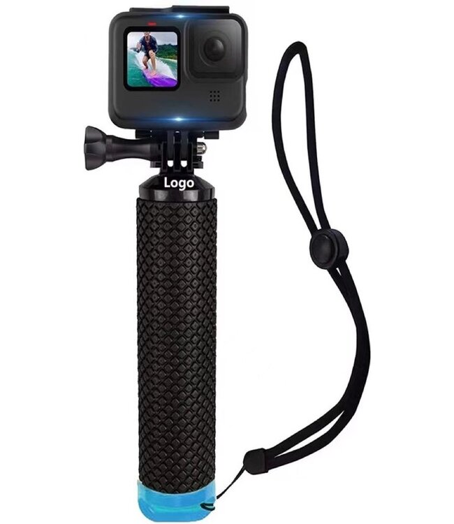 Garpex® Drijvende handgrip floater - Universele Bobber - Accessoire geschikt voor alle action camera's - Blauw