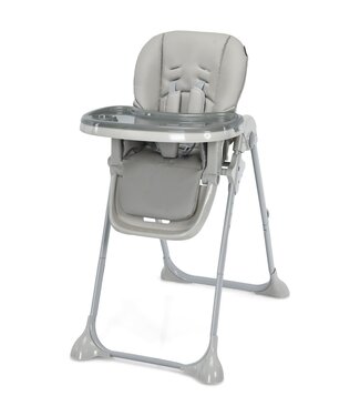 Coast Coast Verstelbare Kinderstoel - Afneembaar Dienblad - Veiligheidsgordel - 55 x 90 x 90-105 cm - Grijs
