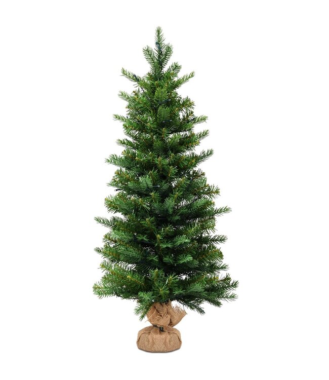 Coast 90 cm kunstmatige kerstboom met 50 LED -verlichting en timerfunctie Fir Tree Green