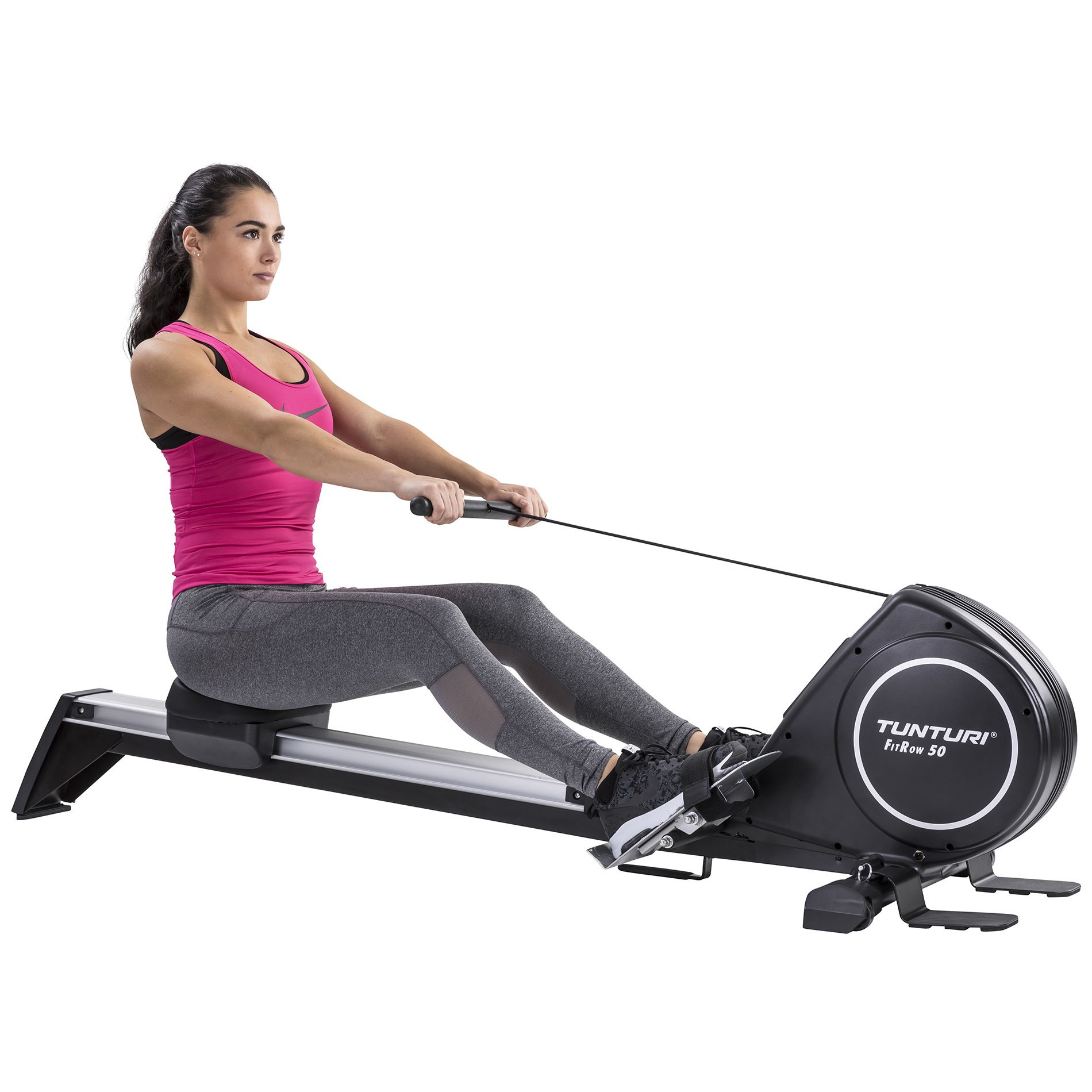 Rowing Machine FitRow 50 - Rower - 16 Resistance levels - Easy to move -  Tunturi New Fitness B.V.