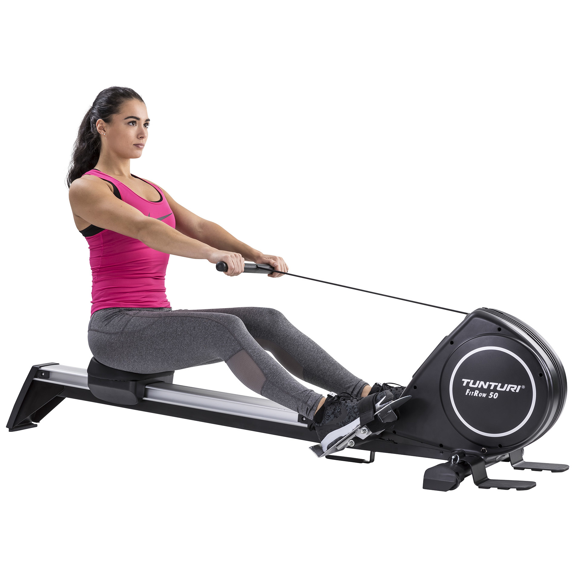 Rowing Machine FitRow 50 - Rower - 16 Resistance levels - Easy to move -  Tunturi New Fitness B.V.