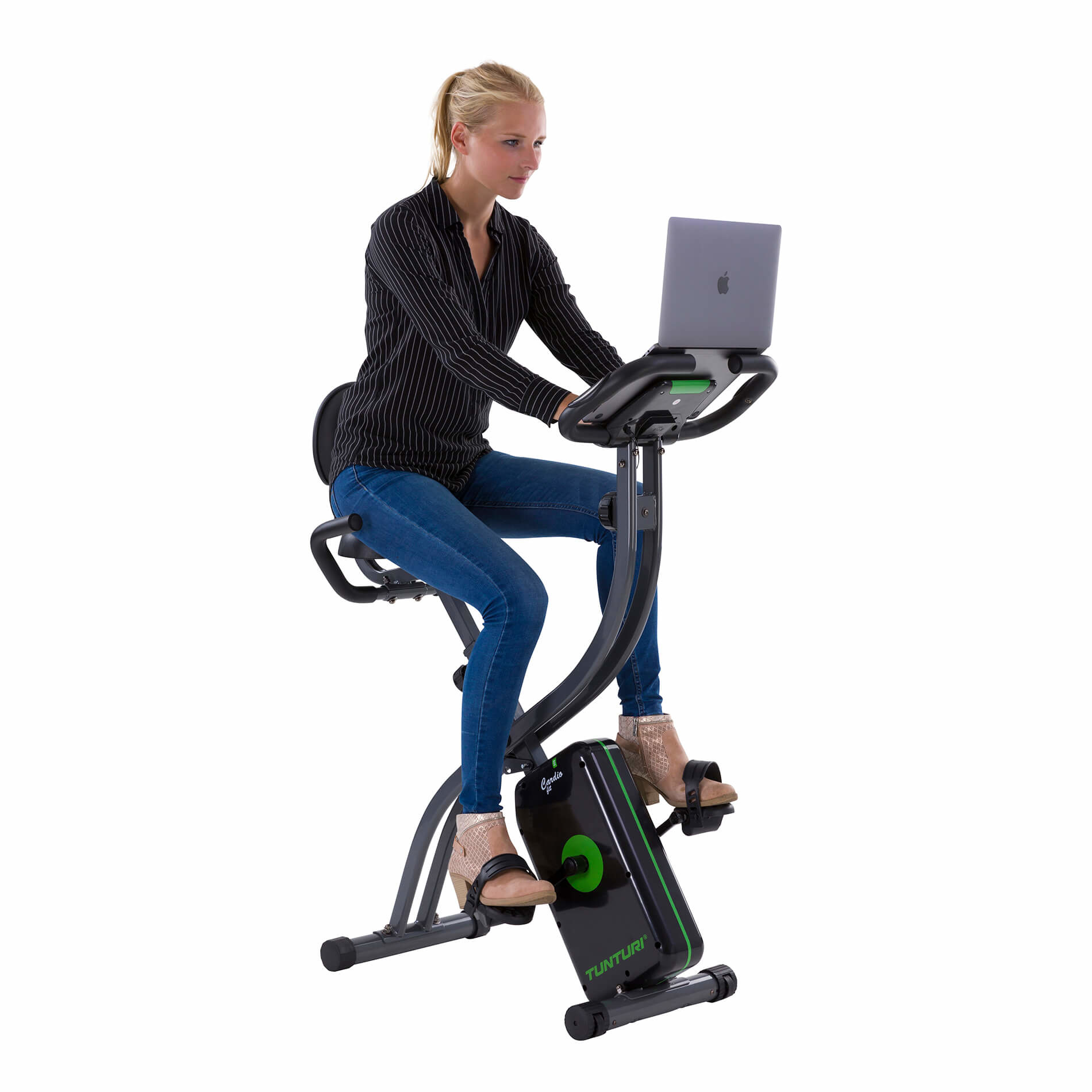 Hometrainer Cardio Fit B25 X-bike met rugsteun - Tunturi