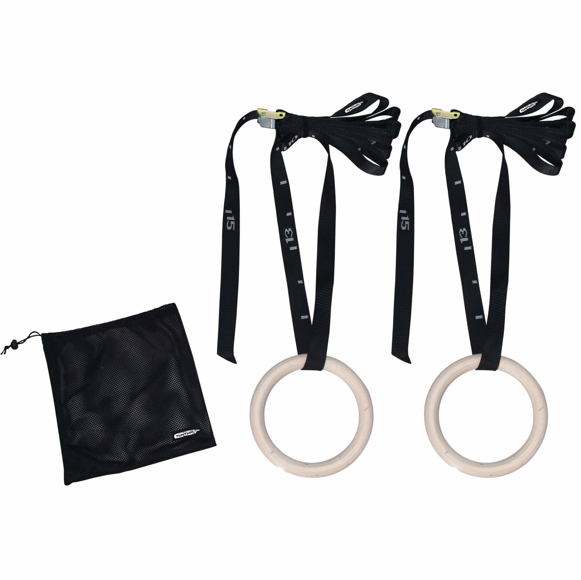 Gymnastic rings hout - Ø 23cm - inclusief riem