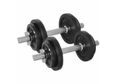 Dumbbellset 20kg, with 2 Bars Screw