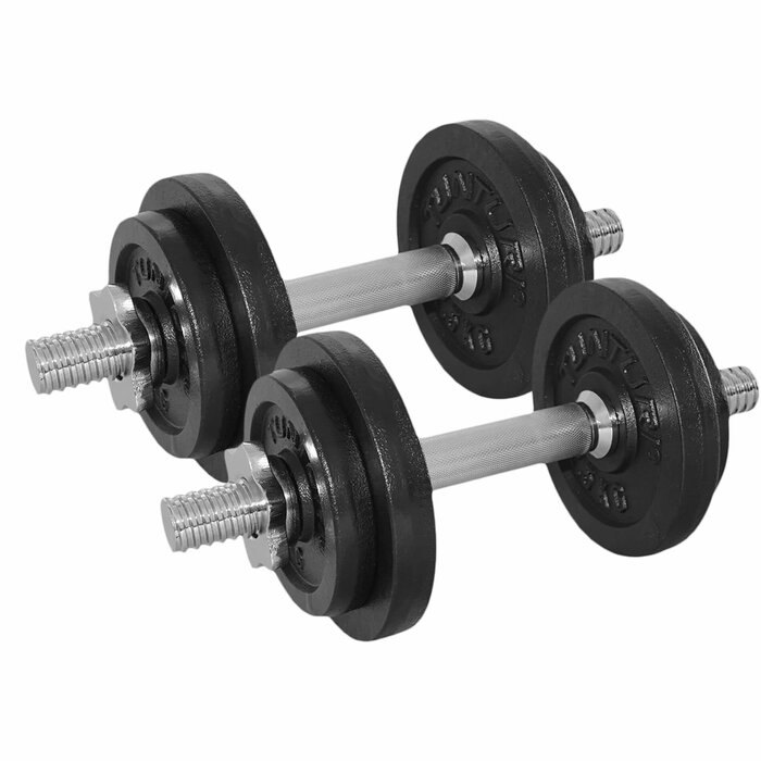 Dumbbellset 20kg, with 2 Bars Screw