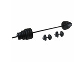 Vinyl Hantelset - Hantelset - 50kg - 1x Hantelstange + 2x Hantelstangen + Gewichte und Schäkel