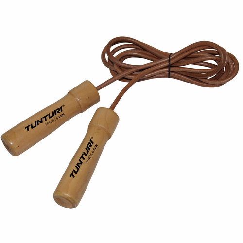 PRO Leather Jump Rope Wooden Handles