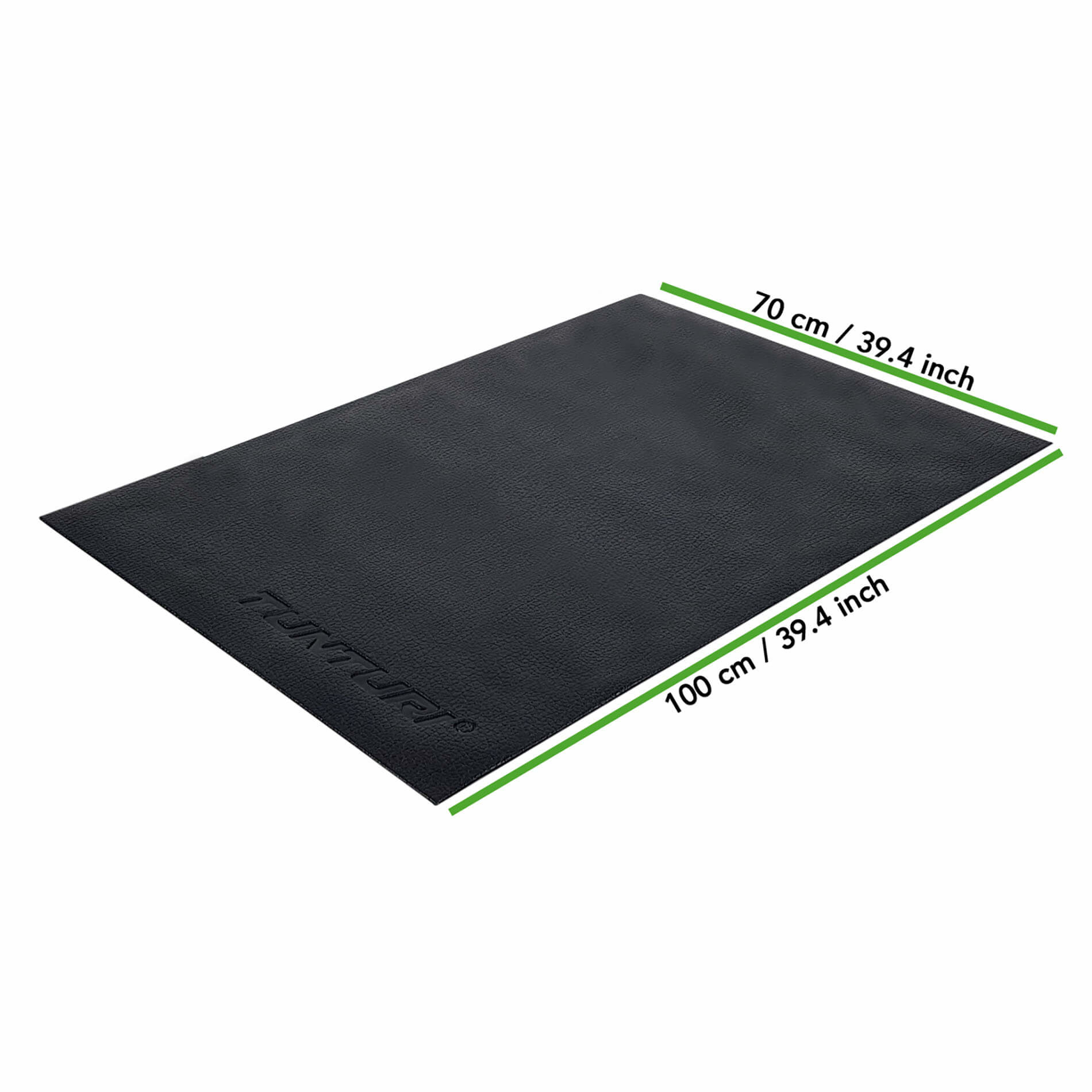 Hometrainer mat - Vloerbeschermmat - 100 x 70 x 0,5 cm - Zwart, foto 3 van 4