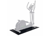 Crosstrainer mat - Vloerbeschermmat - 160 x 87 x 0,5 cm - Zwart