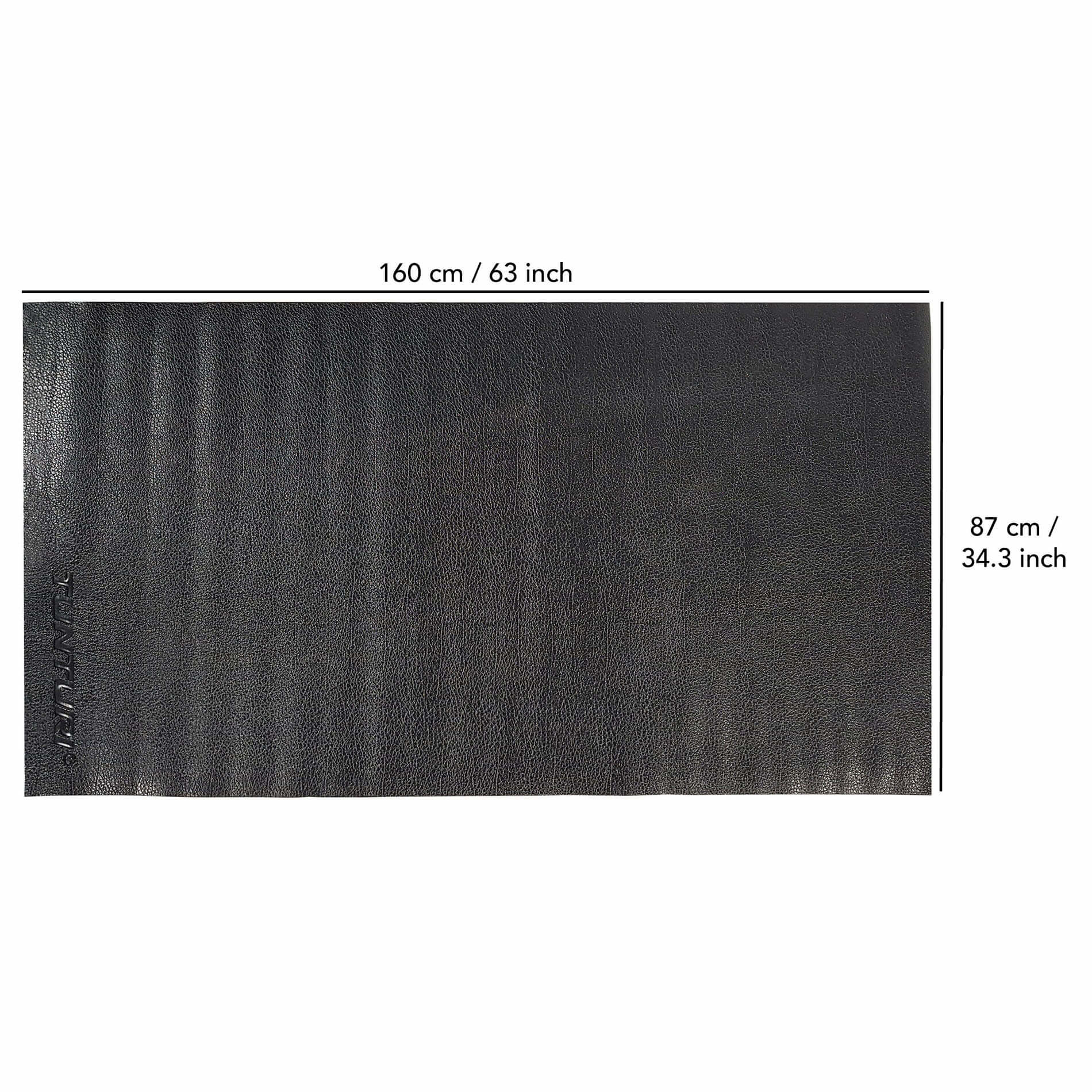 Crosstrainer mat - Vloerbeschermmat - 160 x 87 x 0,5 cm - Zwart, foto 4 van 4