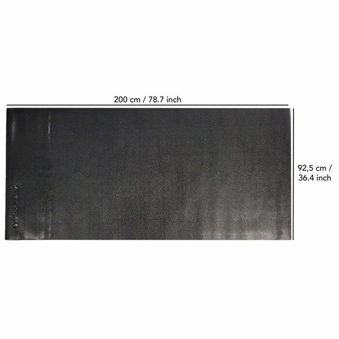 Laufbandmatte - Bodenschutzmatte - 200 x 95 x 0,5 cm - Schwarz