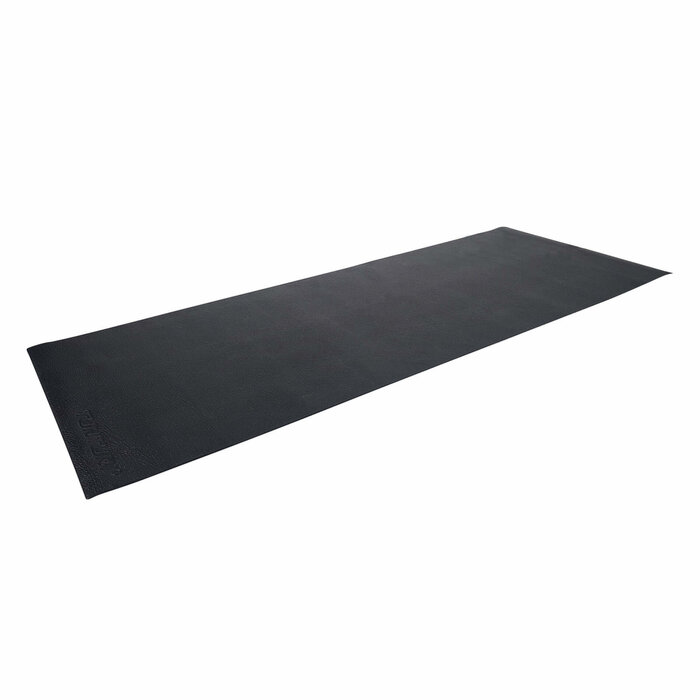 Roeitrainer mat - Vloerbeschermmat - 227 x 90 x 0,4 cm - Zwart