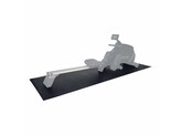 Roeitrainer mat - Vloerbeschermmat - 227 x 90 x 0,4 cm - Zwart
