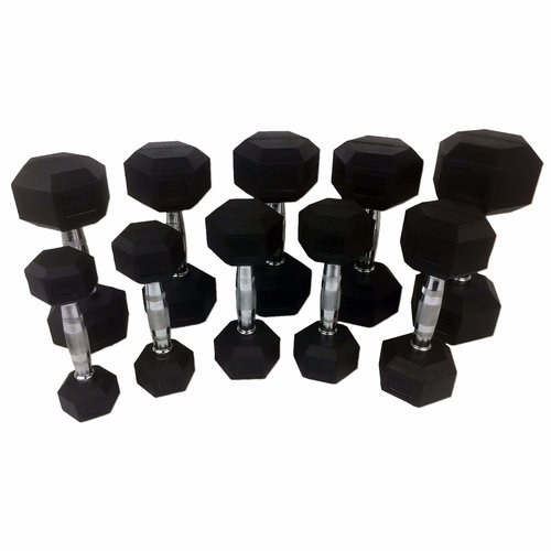 Rubber Dumbbells Set