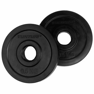 Halterschijven -  Ø 30 mm - Rubber (0,5 - 20kg)