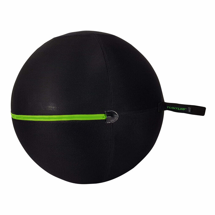 Fitnessballhülle mit grünem Reißverschluss