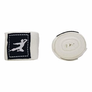 Bruce Lee Boxing Wraps 450cm, Pair - White