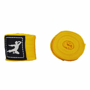 Bruce Lee Boxing Wraps 450cm, Pair - Yellow