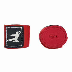 Bruce Lee Boxing Wraps 450cm, Pair - Red