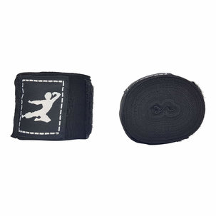 Bruce Lee Boxing Wraps 450cm, Pair - Black