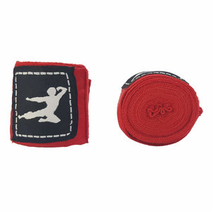 Bruce Lee Boxing Wraps 250 cm, Pair - Red