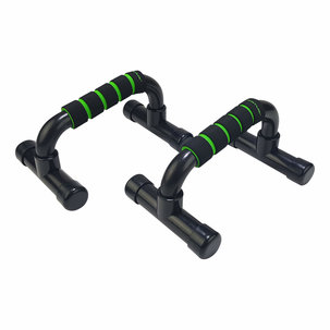 Push Up Bar PVC, Black/Green