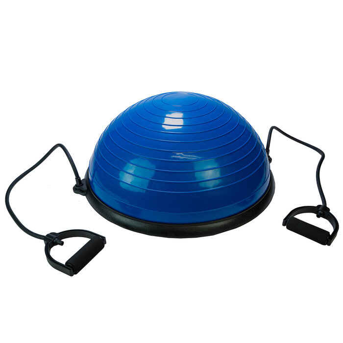 Balanstrainer Bal - Met fitness elastieken - Blauw