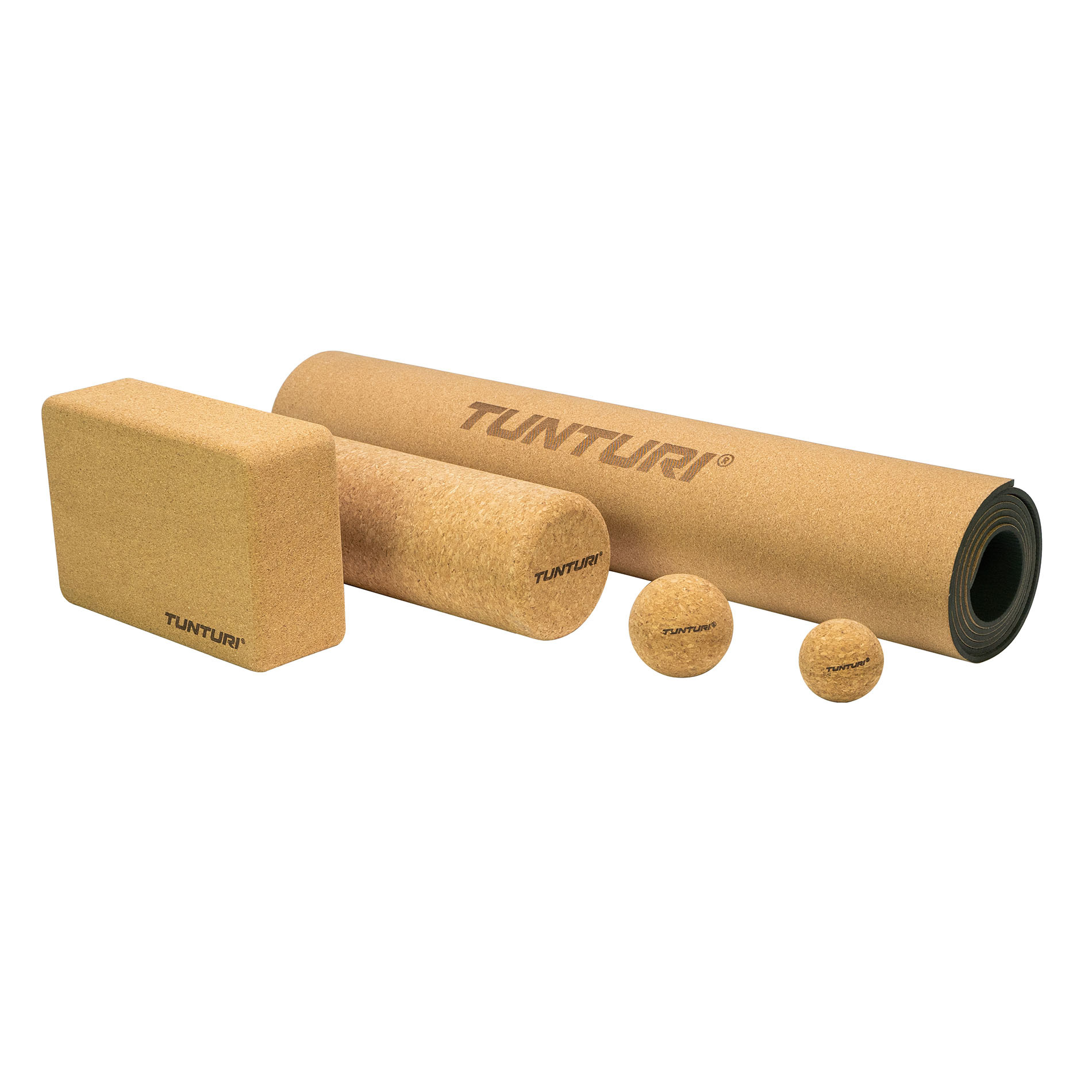 Yoga mat kurk TPE, foto 6 van 6