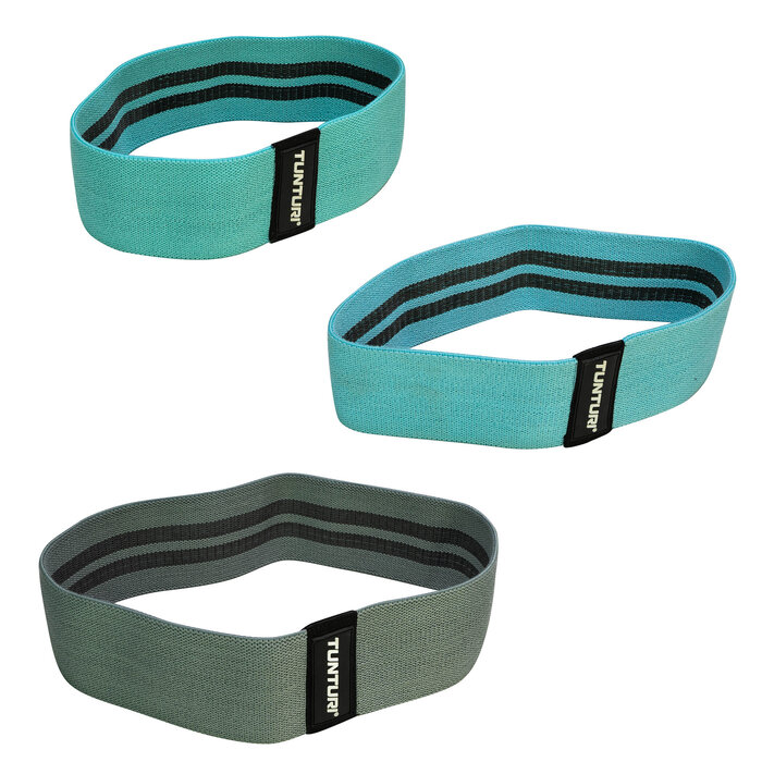 Weerstandsbanden set textiel - resistance band set - 3 st