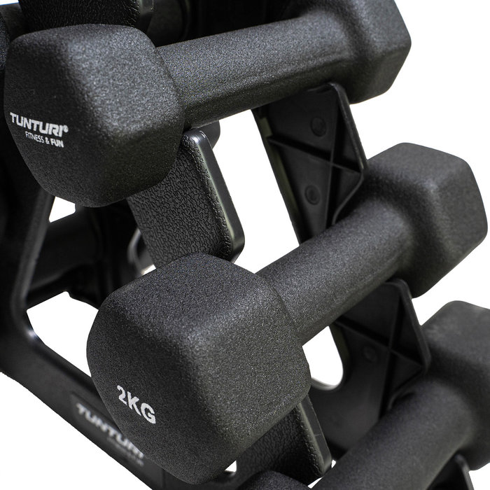 Dumbbellset - Met dumbbell opbergrek  (3 sets - 1 t/m 3 kg)