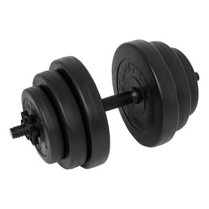 Dumbbellset - Halterset - Zwart Vinyl - 15 kg