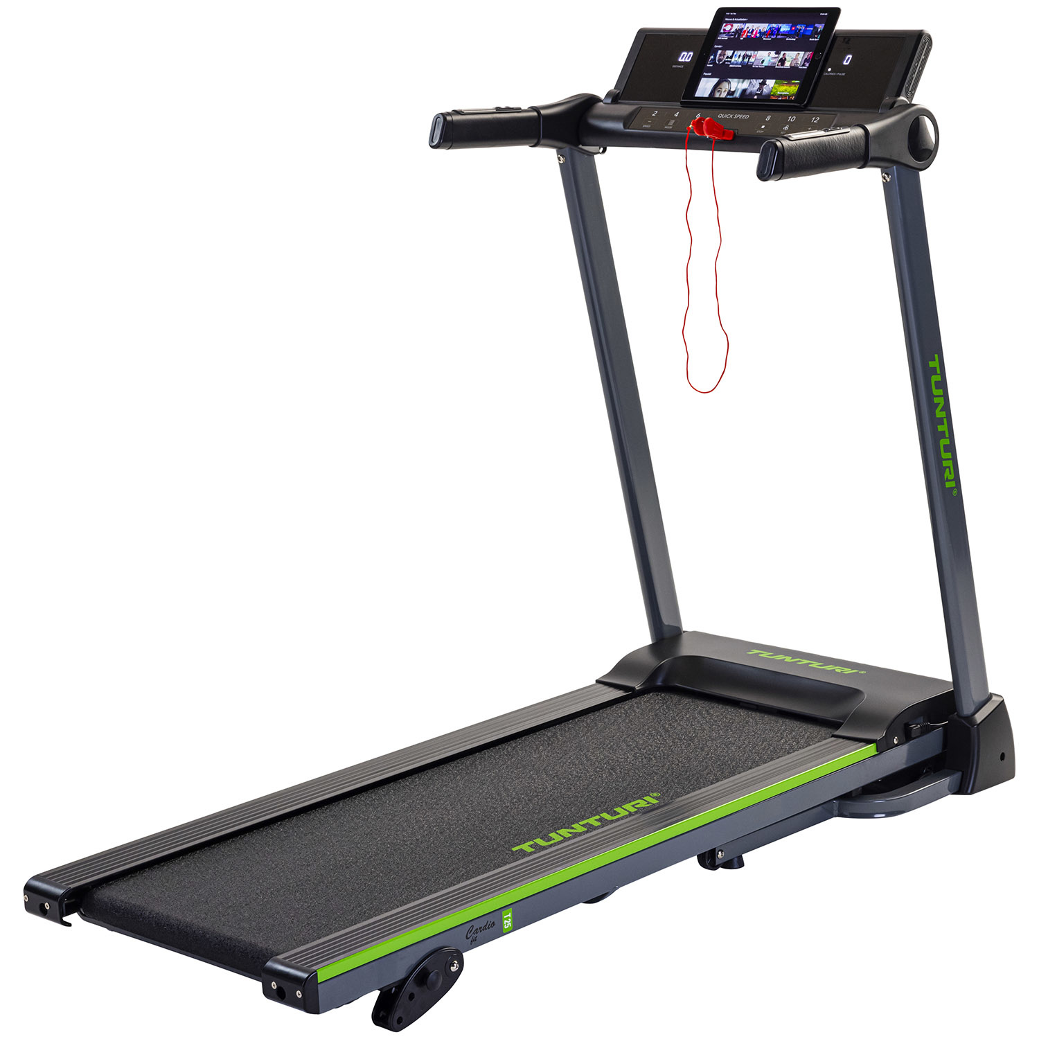 Bouwen op Vergelijken blok Cardio Fit T25 Loopband - Hardloopband - Inklapbaar - Tunturi Fitness